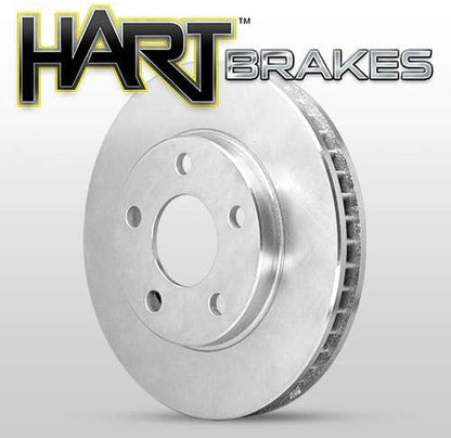 Hart Brakes Front Brakes and Rotors Kit |Front Brake Pads| Brake Rotors and Pads| Ceramic Brake Pads and Rotors |1995-2002 Toyota 4Runner, 1995-2004 Toyota Tacoma
