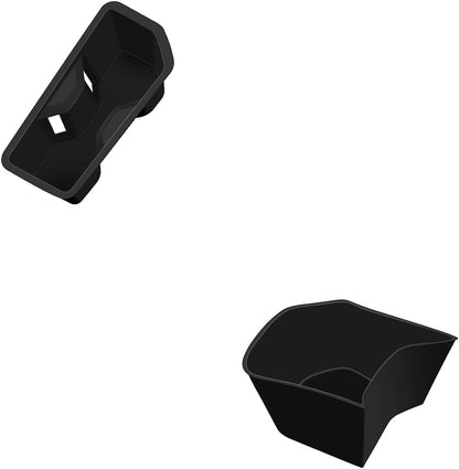 Rear Car Door Container Silica Gel Pad Suitable for 2024 2025 Toyot-a Grand Highlander Handle Storage Slot Pad Internal Modification Accessories Doorknob Silicone Mat Storage Containers(2pcs)