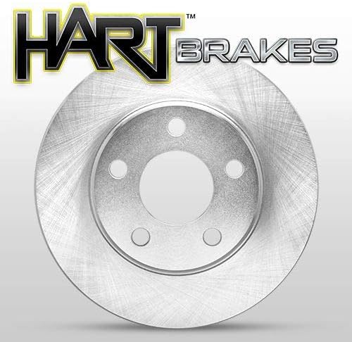 Hart Brakes Front Brakes and Rotors Kit |Front Brake Pads| Brake Rotors and Pads| Ceramic Brake Pads and Rotors |1995-2002 Toyota 4Runner, 1995-2004 Toyota Tacoma