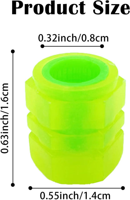 8PCS Car Tire Valve Stem Caps, Universal Noctilucent Waterproof Car Wheel Tire Caps, Suitable for Air Valve Caps for Cars, Motorcycles, Bicycles (Pink)