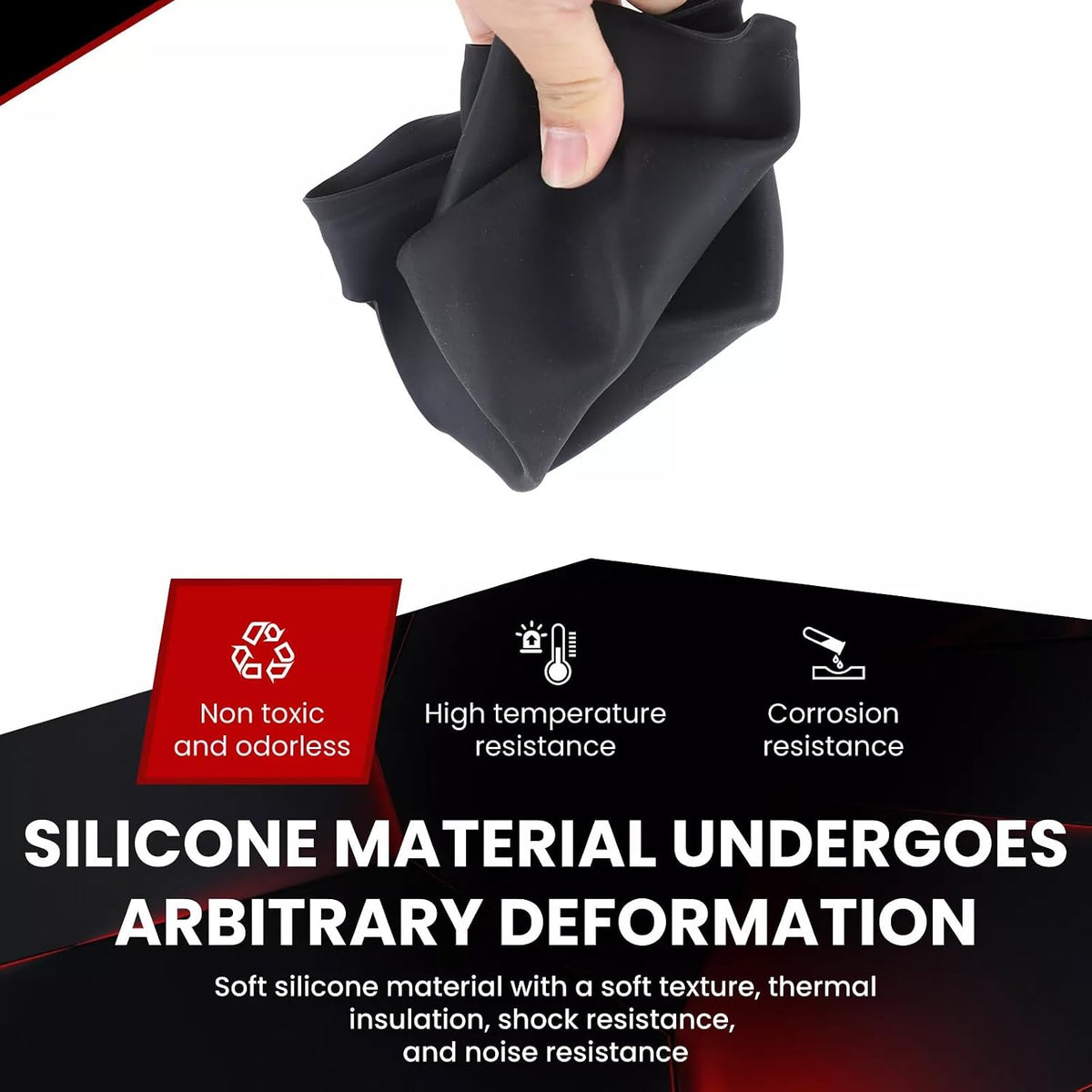 Rear Car Door Container Silica Gel Pad Suitable for 2024 2025 Toyot-a Grand Highlander Handle Storage Slot Pad Internal Modification Accessories Doorknob Silicone Mat Storage Containers(2pcs)