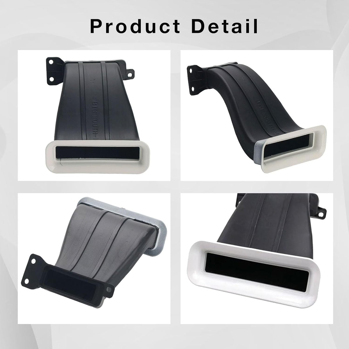 Car Air Intake Mouth Snorkel Modification Tuyere ABS For Ford Focus 2012-2018 RS ST Air Inlet Duct Tuyere Hood Scoop Dynamic Air Intake Lattice Hatchback Box Cover 4D Sedan 5D MK3 MK3.5