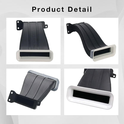 Car Air Intake Mouth Snorkel Modification Tuyere ABS For Ford Focus 2012-2018 RS ST Air Inlet Duct Tuyere Hood Scoop Dynamic Air Intake Lattice Hatchback Box Cover 4D Sedan 5D MK3 MK3.5