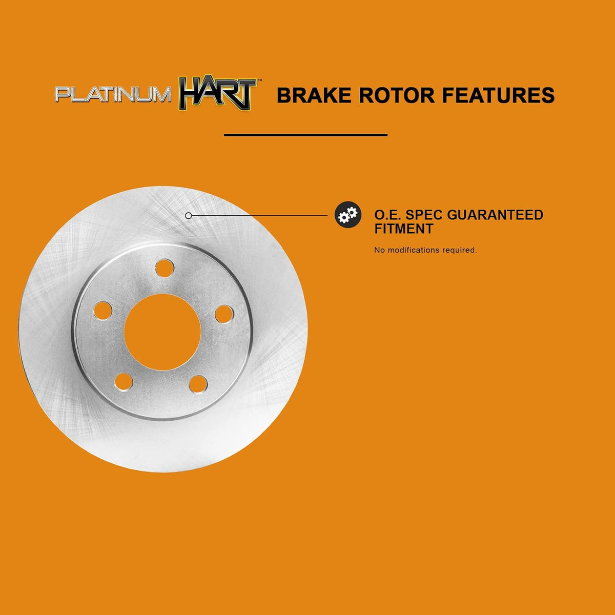 Hart Brakes Front Brakes and Rotors Kit |Front Brake Pads| Brake Rotors and Pads| Ceramic Brake Pads and Rotors |1995-2002 Toyota 4Runner, 1995-2004 Toyota Tacoma
