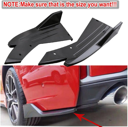 Evargc Black & Red Universal 69 - 73 Adjustable Car Front Bumper Lip Splitter Chin Spoiler Body Kit with 86.6 Side Skirt Extension Rocker Panel and Rear Bumper Lip Diffuser Compatible Most Vehicle