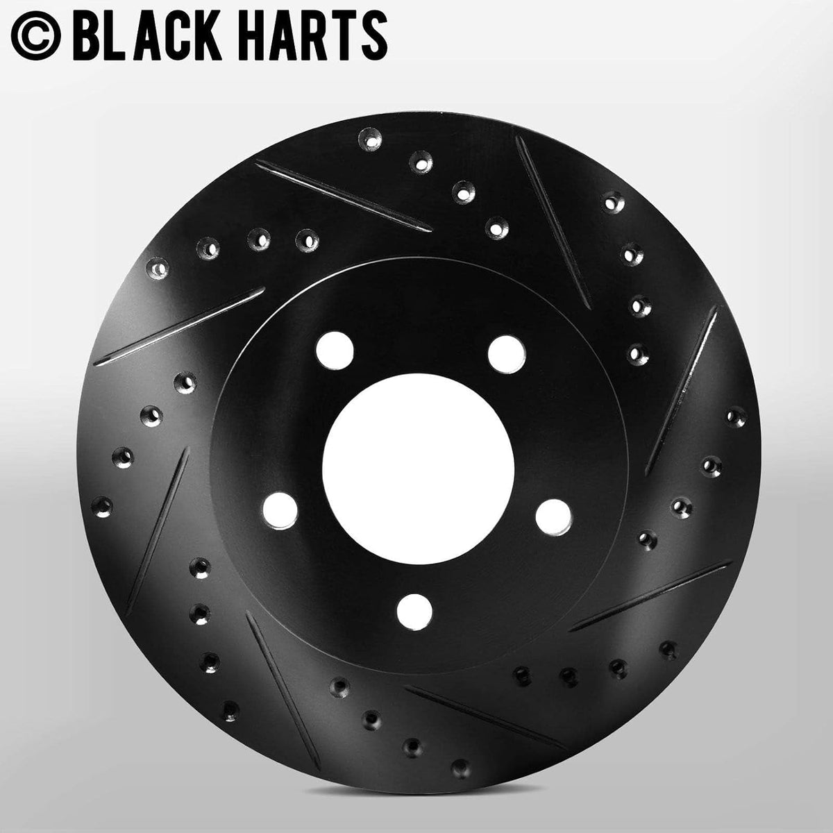 Hart Brakes Front Brakes and Rotors Kit |Front Brake Pads| Brake Rotors and Pads| Ceramic Brake Pads and Rotors |1995-2002 Toyota 4Runner, 1995-2004 Toyota Tacoma