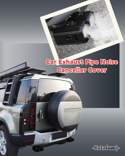 KUTAFUWO Car Exhaust Pipe for 2020-2025 Land Rover Defender 90 110 130, Four Outlet Square Port High Temperature Resistant Car Exhaust Pipe Modification Tailpipe Exhaust Tip Defender Accessories