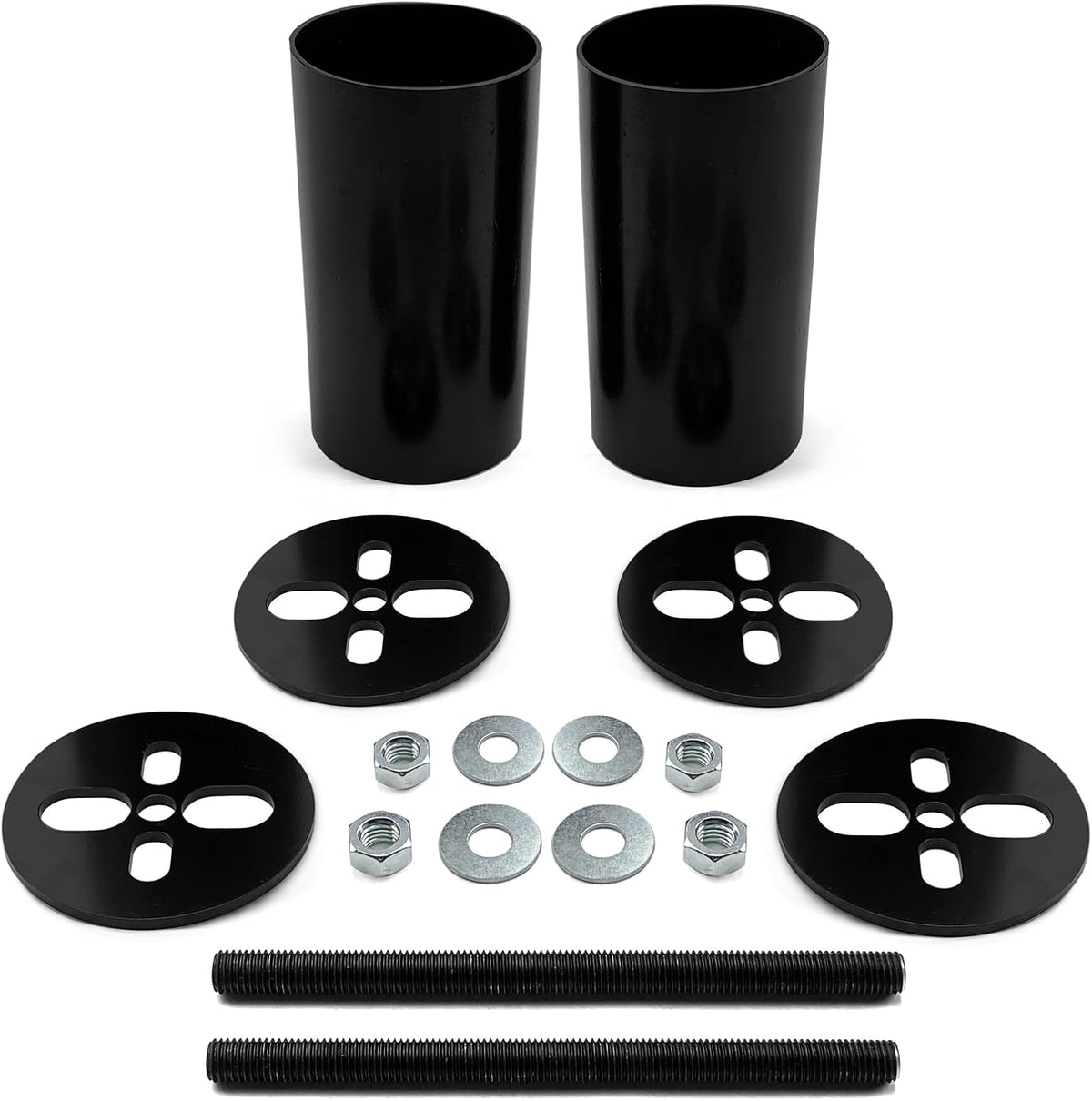MILLISEC DIY Bag Mounting Brackets Cups Universal Fabricator Air Ride Suspension, Automobile Air Spring Accessories, Suitable for Automobile Modification, Fits Most Cars