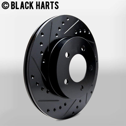 Hart Brakes Front Brakes and Rotors Kit |Front Brake Pads| Brake Rotors and Pads| Ceramic Brake Pads and Rotors |1995-2002 Toyota 4Runner, 1995-2004 Toyota Tacoma