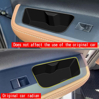 Rear Car Door Container Silica Gel Pad Suitable for 2024 2025 Toyot-a Grand Highlander Handle Storage Slot Pad Internal Modification Accessories Doorknob Silicone Mat Storage Containers(2pcs)
