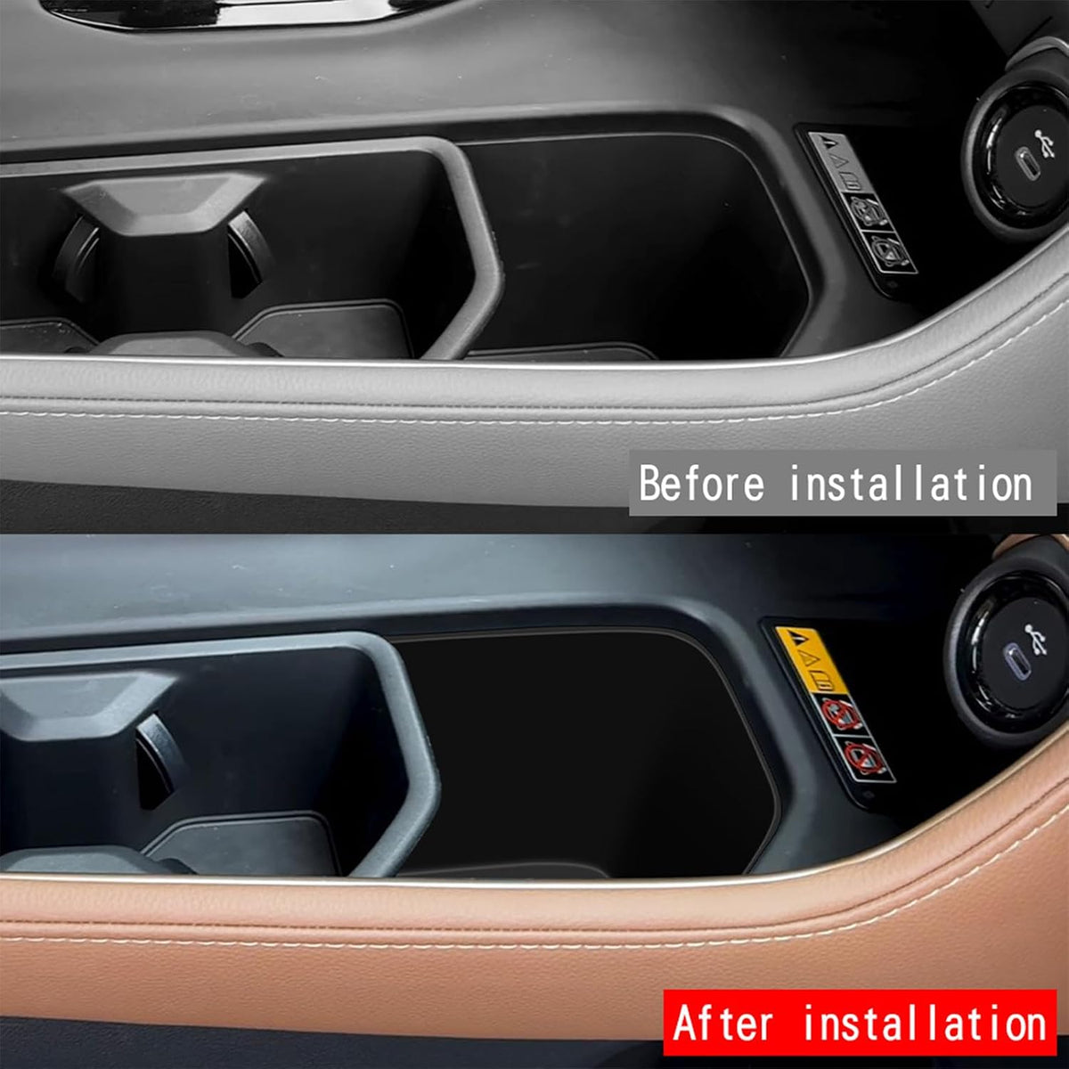 Rear Car Door Container Silica Gel Pad Suitable for 2024 2025 Toyot-a Grand Highlander Handle Storage Slot Pad Internal Modification Accessories Doorknob Silicone Mat Storage Containers(2pcs)