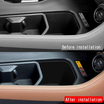 Rear Car Door Container Silica Gel Pad Suitable for 2024 2025 Toyot-a Grand Highlander Handle Storage Slot Pad Internal Modification Accessories Doorknob Silicone Mat Storage Containers(2pcs)