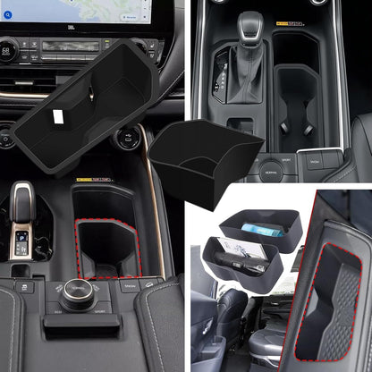 Rear Car Door Container Silica Gel Pad Suitable for 2024 2025 Toyot-a Grand Highlander Handle Storage Slot Pad Internal Modification Accessories Doorknob Silicone Mat Storage Containers(2pcs)