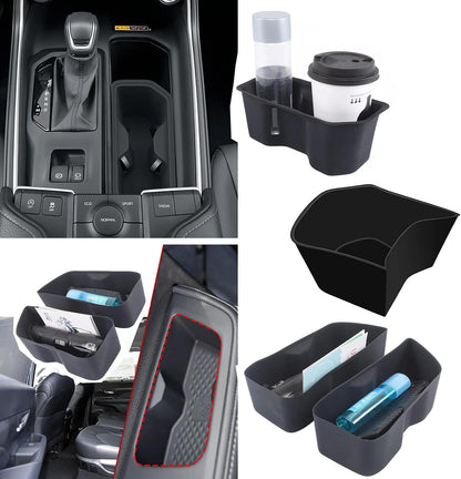 Rear Car Door Container Silica Gel Pad Suitable for 2024 2025 Toyot-a Grand Highlander Handle Storage Slot Pad Internal Modification Accessories Doorknob Silicone Mat Storage Containers(2pcs)