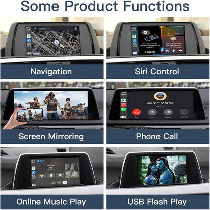 AUTOABC Wireless CarPlay/Android Car Modification Module for BMW NBT System 3/4/5/6/7 Series X1/X3/X4/X5/X6 2012-2016 Support Mirrorlink and OEM Car Functions