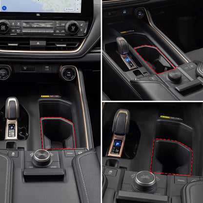 Rear Car Door Container Silica Gel Pad Suitable for 2024 2025 Toyot-a Grand Highlander Handle Storage Slot Pad Internal Modification Accessories Doorknob Silicone Mat Storage Containers(2pcs)