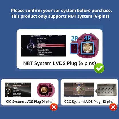 AUTOABC Wireless CarPlay/Android Car Modification Module for BMW NBT System 3/4/5/6/7 Series X1/X3/X4/X5/X6 2012-2016 Support Mirrorlink and OEM Car Functions