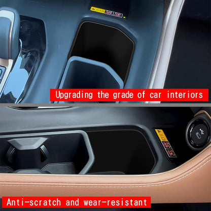 Rear Car Door Container Silica Gel Pad Suitable for 2024 2025 Toyot-a Grand Highlander Handle Storage Slot Pad Internal Modification Accessories Doorknob Silicone Mat Storage Containers(2pcs)