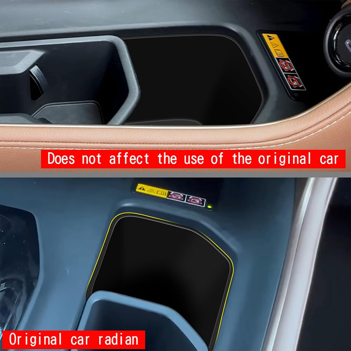 Rear Car Door Container Silica Gel Pad Suitable for 2024 2025 Toyot-a Grand Highlander Handle Storage Slot Pad Internal Modification Accessories Doorknob Silicone Mat Storage Containers(2pcs)