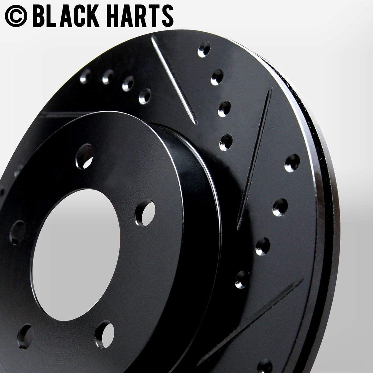 Hart Brakes Front Brakes and Rotors Kit |Front Brake Pads| Brake Rotors and Pads| Ceramic Brake Pads and Rotors |1995-2002 Toyota 4Runner, 1995-2004 Toyota Tacoma