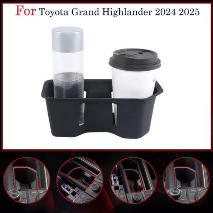 Rear Car Door Container Silica Gel Pad Suitable for 2024 2025 Toyot-a Grand Highlander Handle Storage Slot Pad Internal Modification Accessories Doorknob Silicone Mat Storage Containers(2pcs)