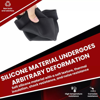 Rear Car Door Container Silica Gel Pad Suitable for 2024 2025 Toyot-a Grand Highlander Handle Storage Slot Pad Internal Modification Accessories Doorknob Silicone Mat Storage Containers(2pcs)